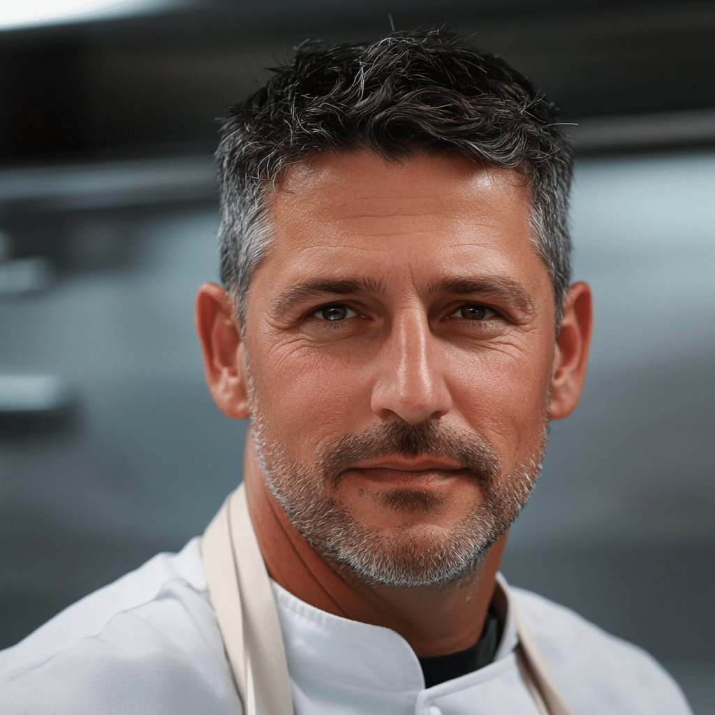 Portrait of Chef Michael Rivera, a friendly home cooking chef from Austin, Texas, sharing easy recipes for beginners