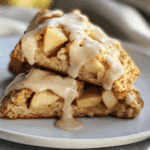 Apple Scones with Cinnamon Glaze