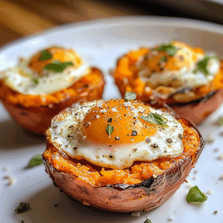 Baked Sweet Potato and Egg Cups