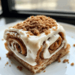 Biscoff Cinnamon Rolls with Cream Cheese Frosting