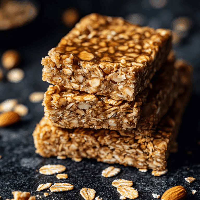 Breakfast Bars with Oats and Peanut Butter