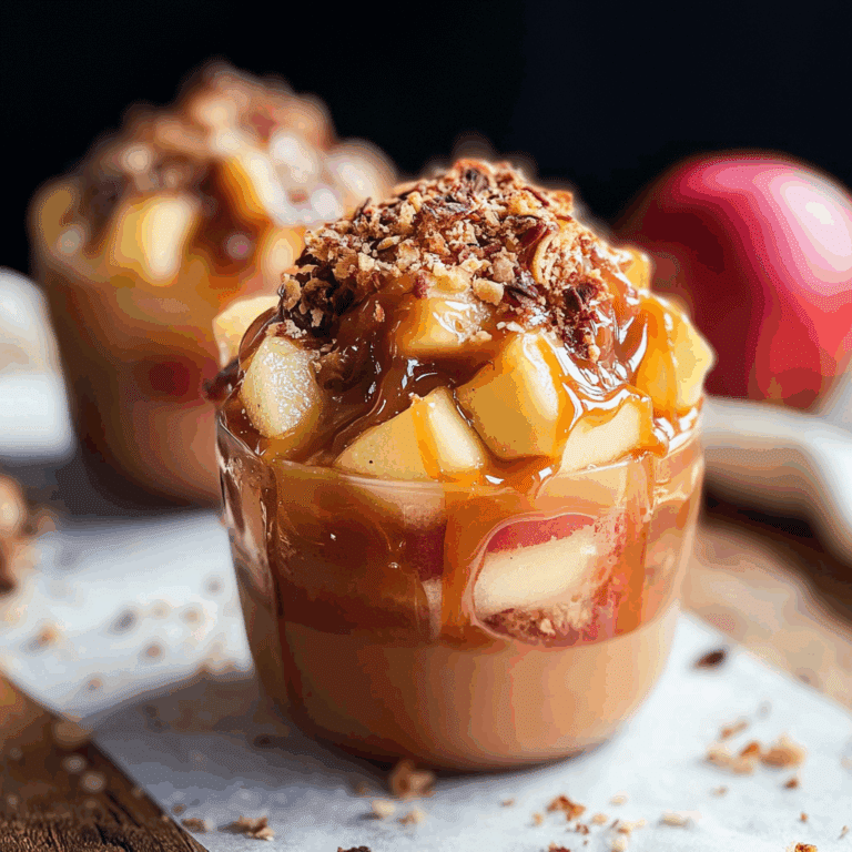 Caramel Apple Dessert Cups