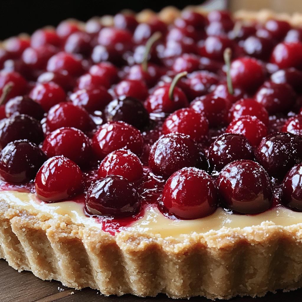 Cherry Bakewell Tart