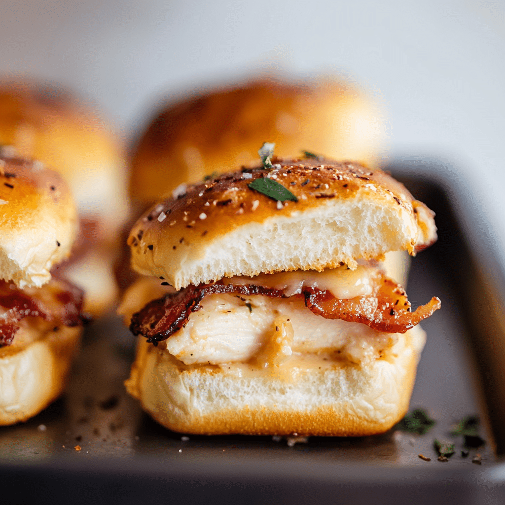 Chicken Bacon Ranch Sliders