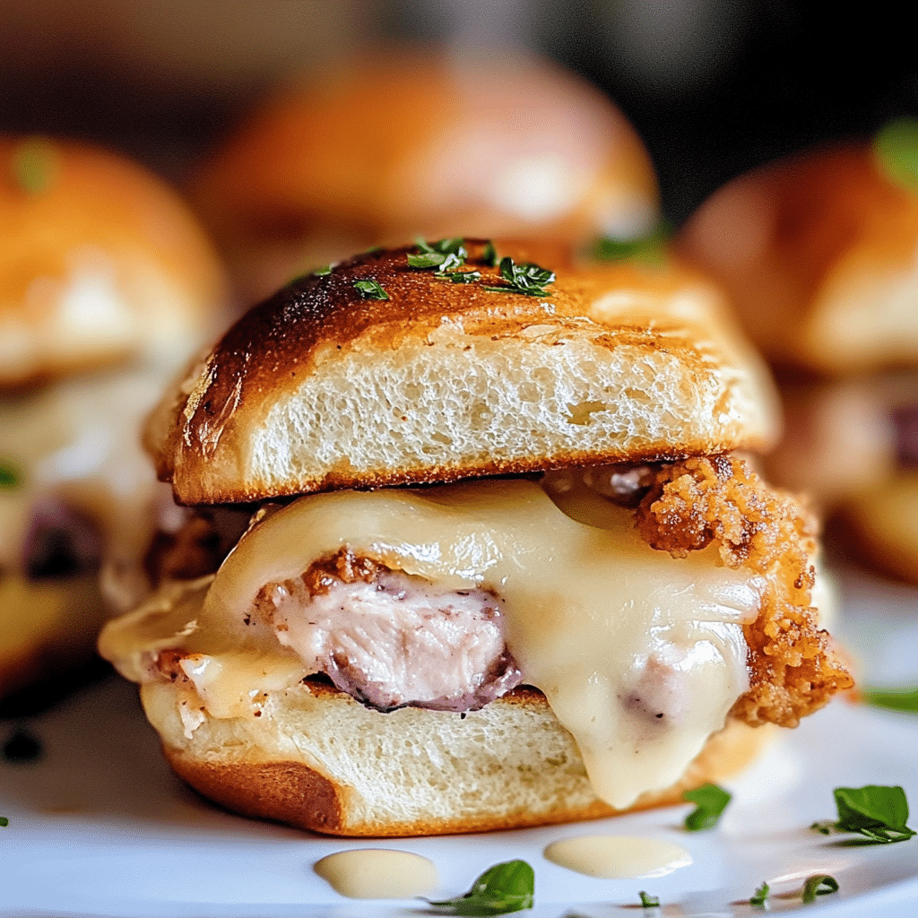 Chicken Cordon Bleu Sliders