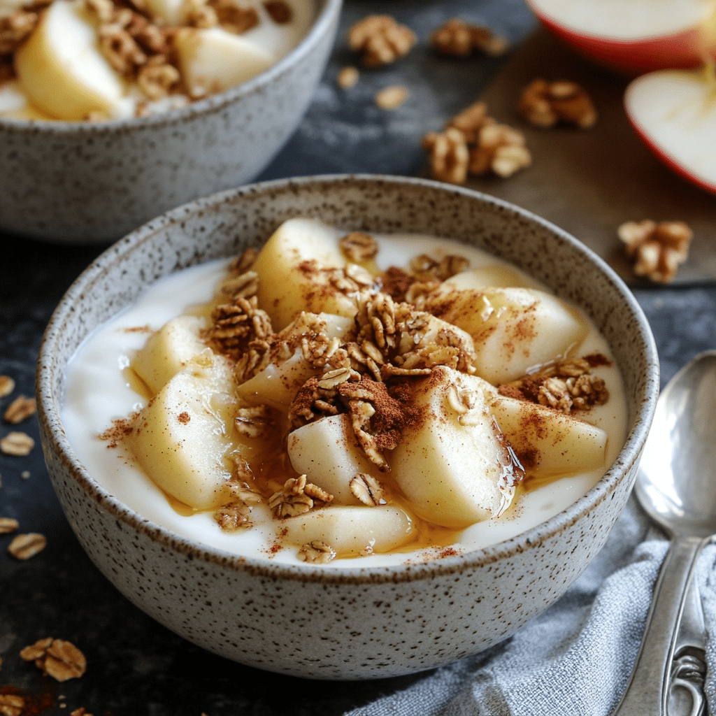 Cinnamon Apple Yogurt Bowls