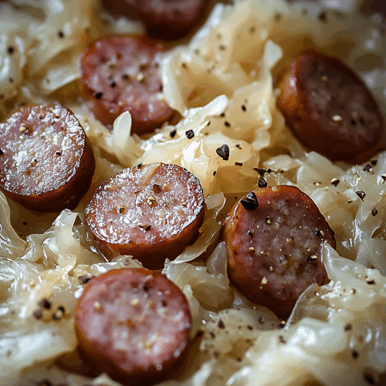 Sausage and Sauerkraut Dinner