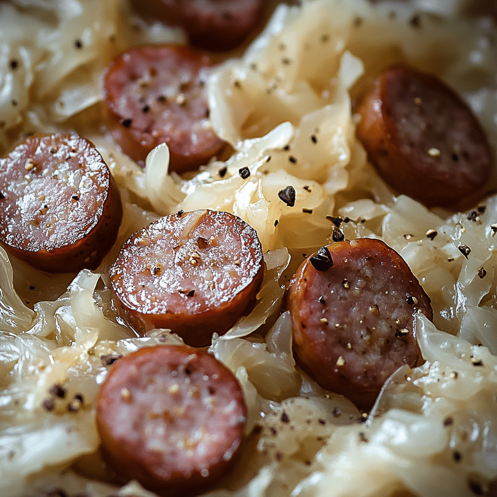 Sausage and Sauerkraut Dinner