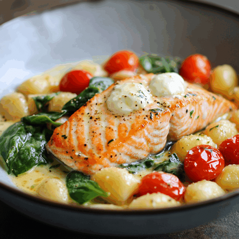 Tuscan Salmon and Gnocchi