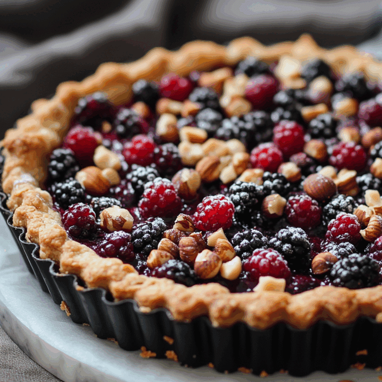 Wild Berry and Hazelnut Crostata