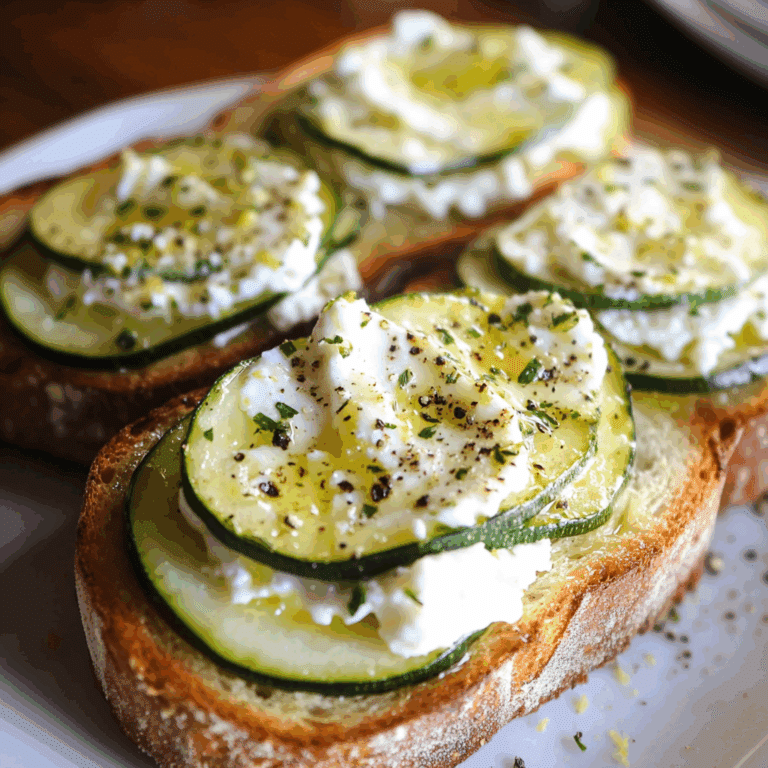 Zucchini Ricotta Toast