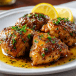 Baked Honey Garlic Chicken Thighs