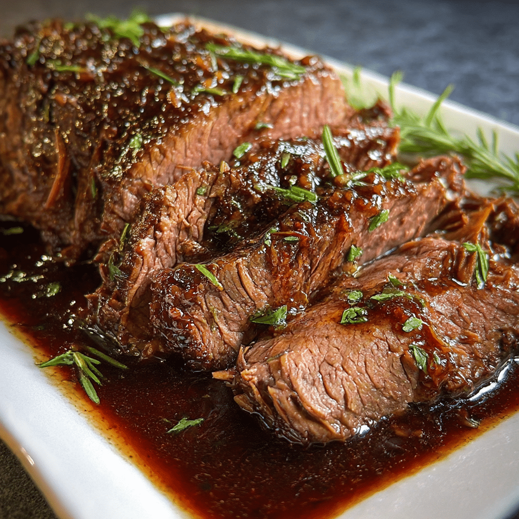 Balsamic Glazed Roast Beef