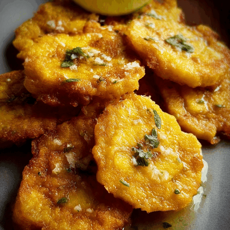 Cuban Tostones with Garlic Mojo