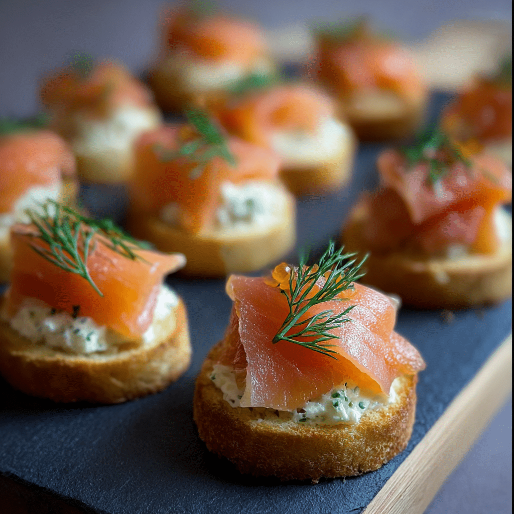 Smoked Salmon Canapes