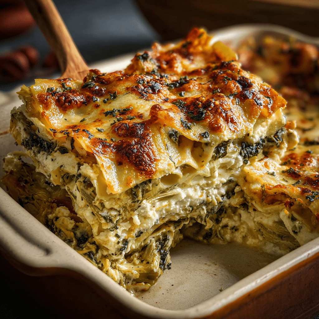 Spinach Artichoke Lasagna